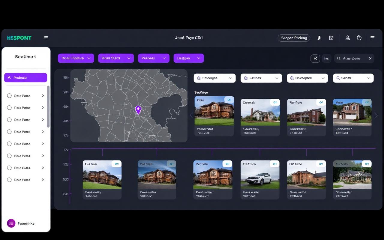 Real Estate CRM product interface